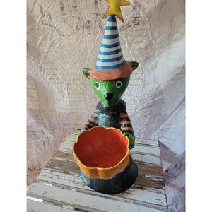 Dept 56 paper mache glitterville steampunk RARE glitter trick or treat candy bow